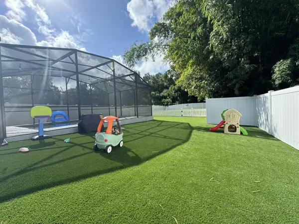 Artificial Turf and Fence installation in Tampa, FL